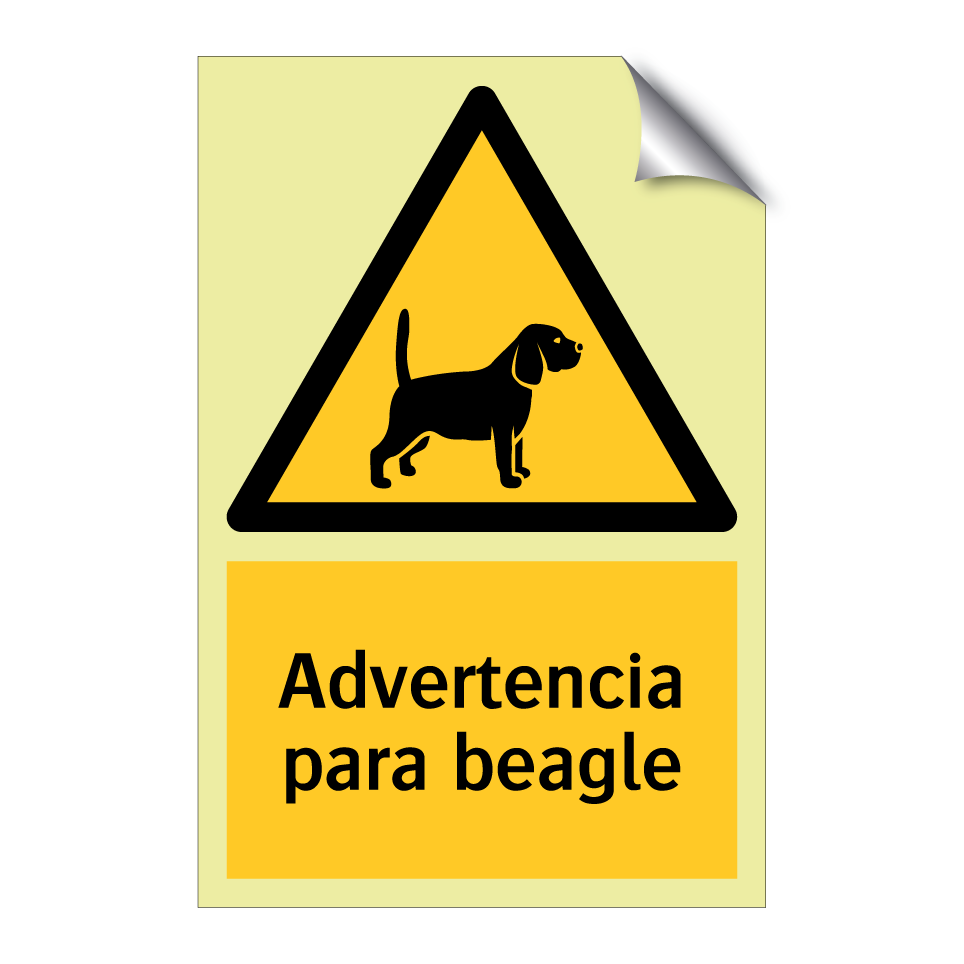 Advertencia para beagle