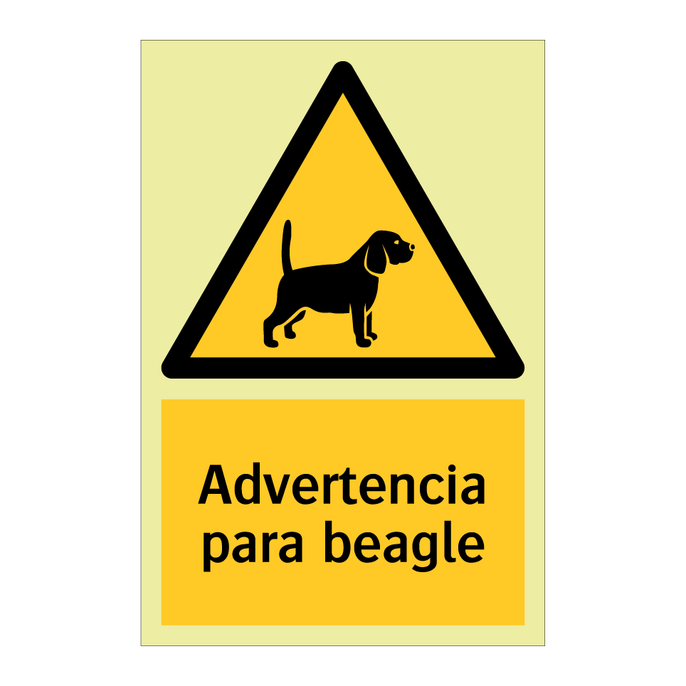 Advertencia para beagle