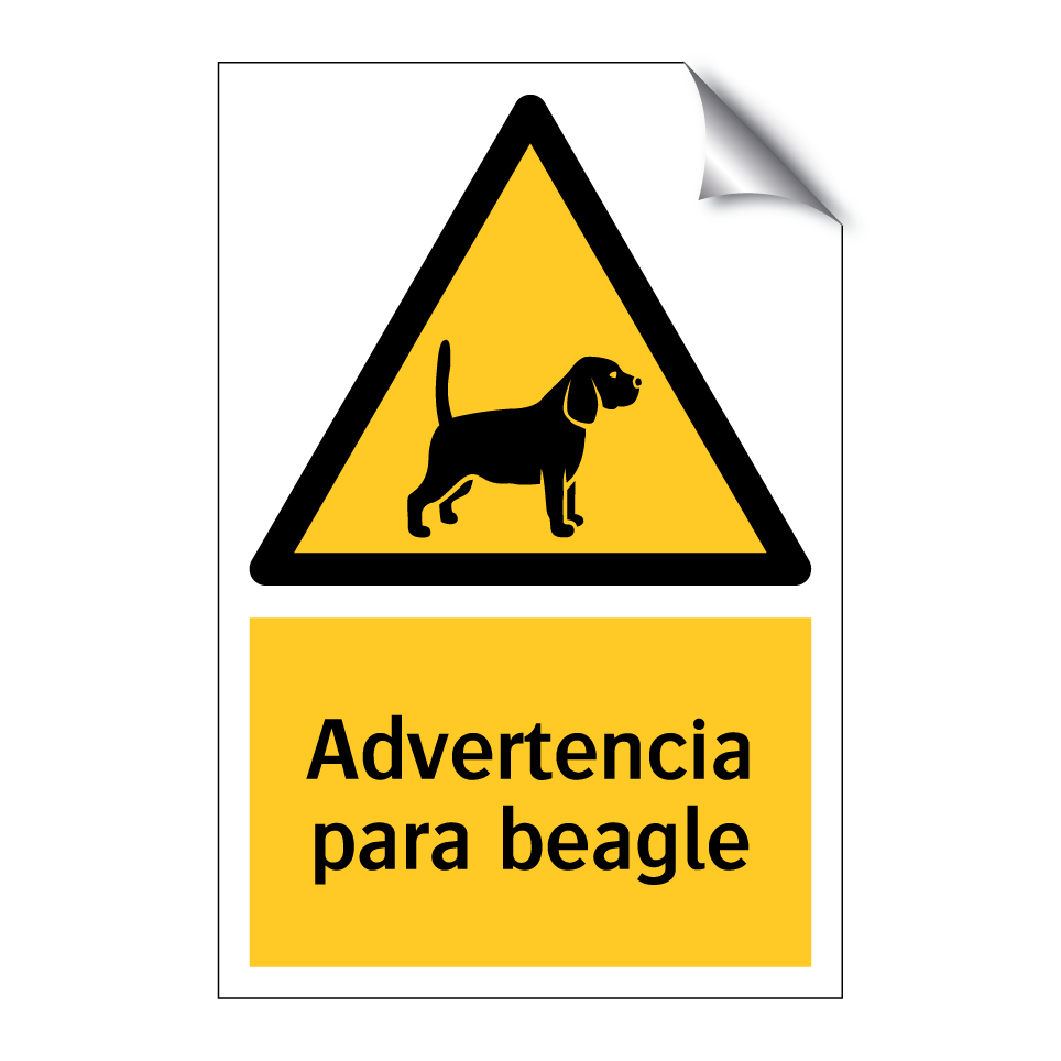 Advertencia para beagle