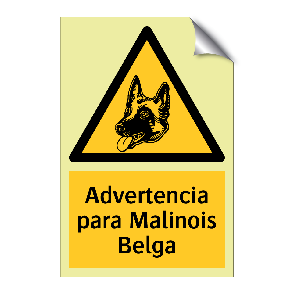 Advertencia para Malinois Belga