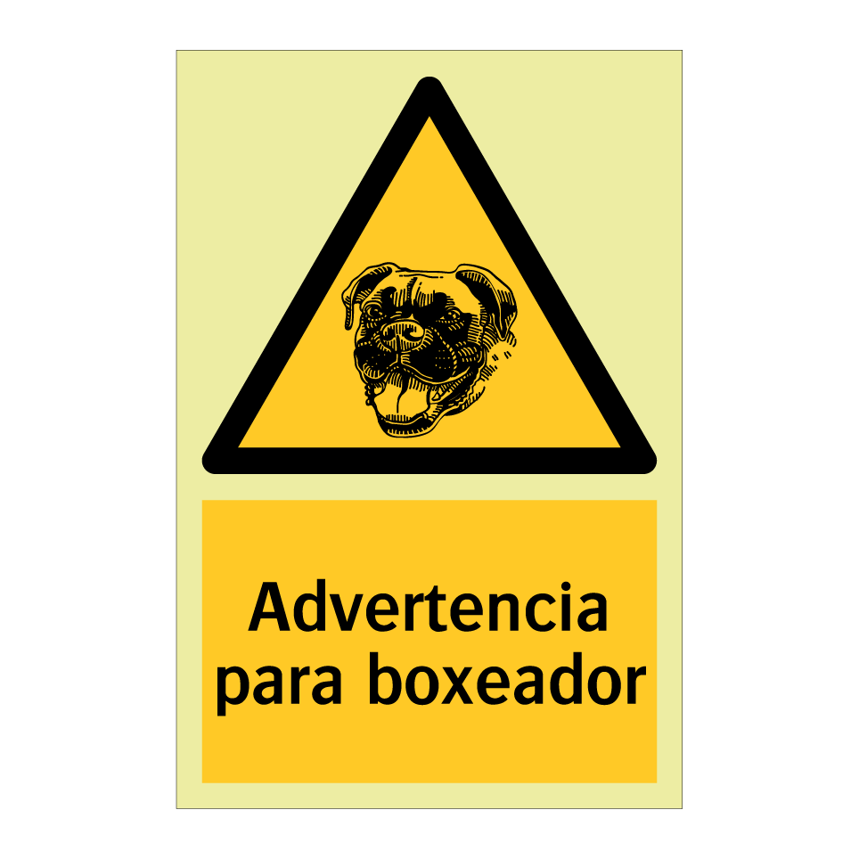 Advertencia para boxeador