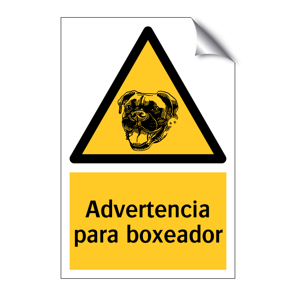 Advertencia para boxeador