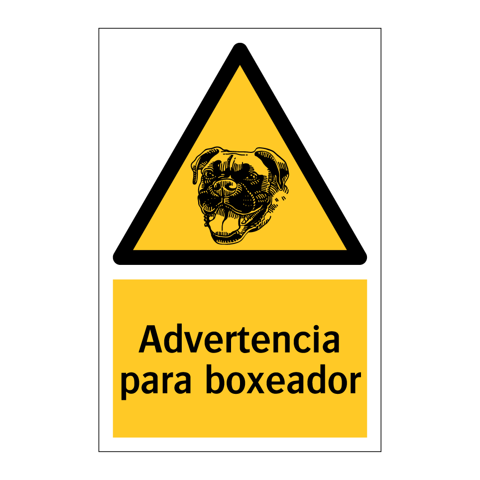 Advertencia para boxeador