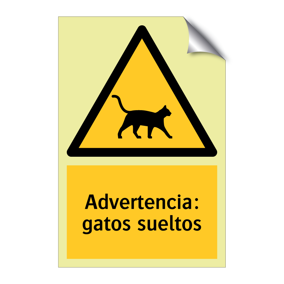 Advertencia: gatos sueltos