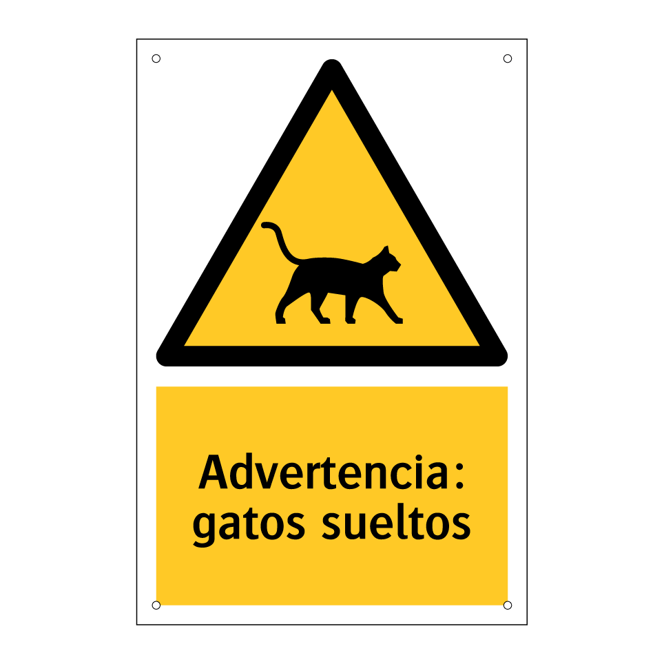 Advertencia: gatos sueltos