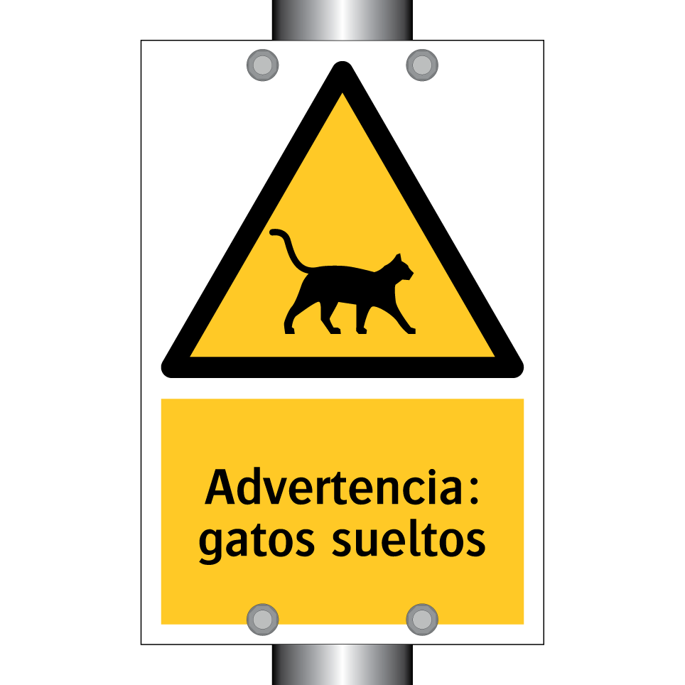 Advertencia: gatos sueltos