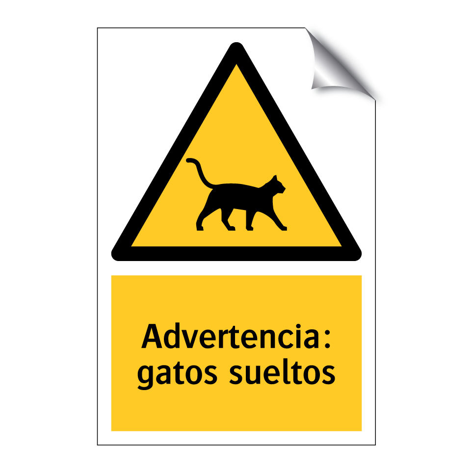 Advertencia: gatos sueltos
