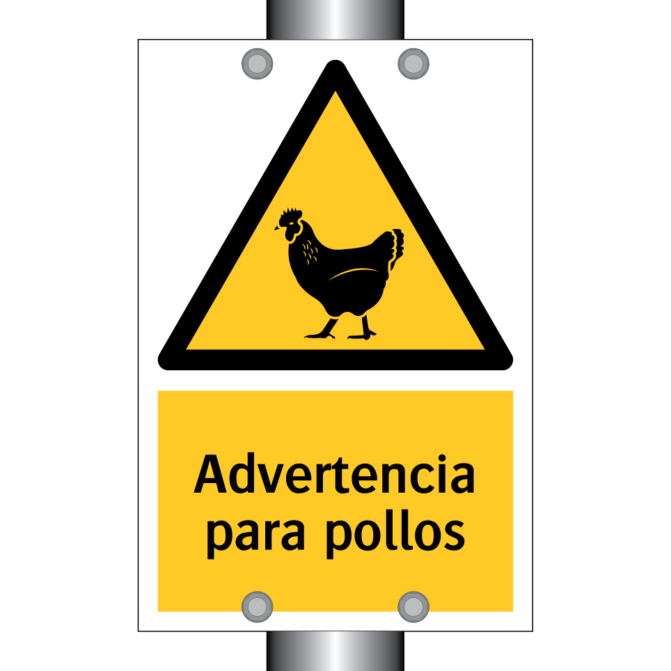 Advertencia para pollos