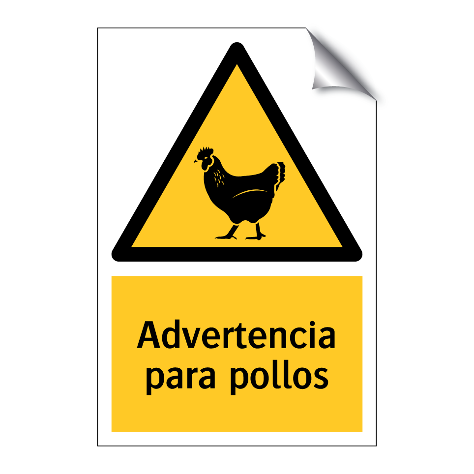 Advertencia para pollos