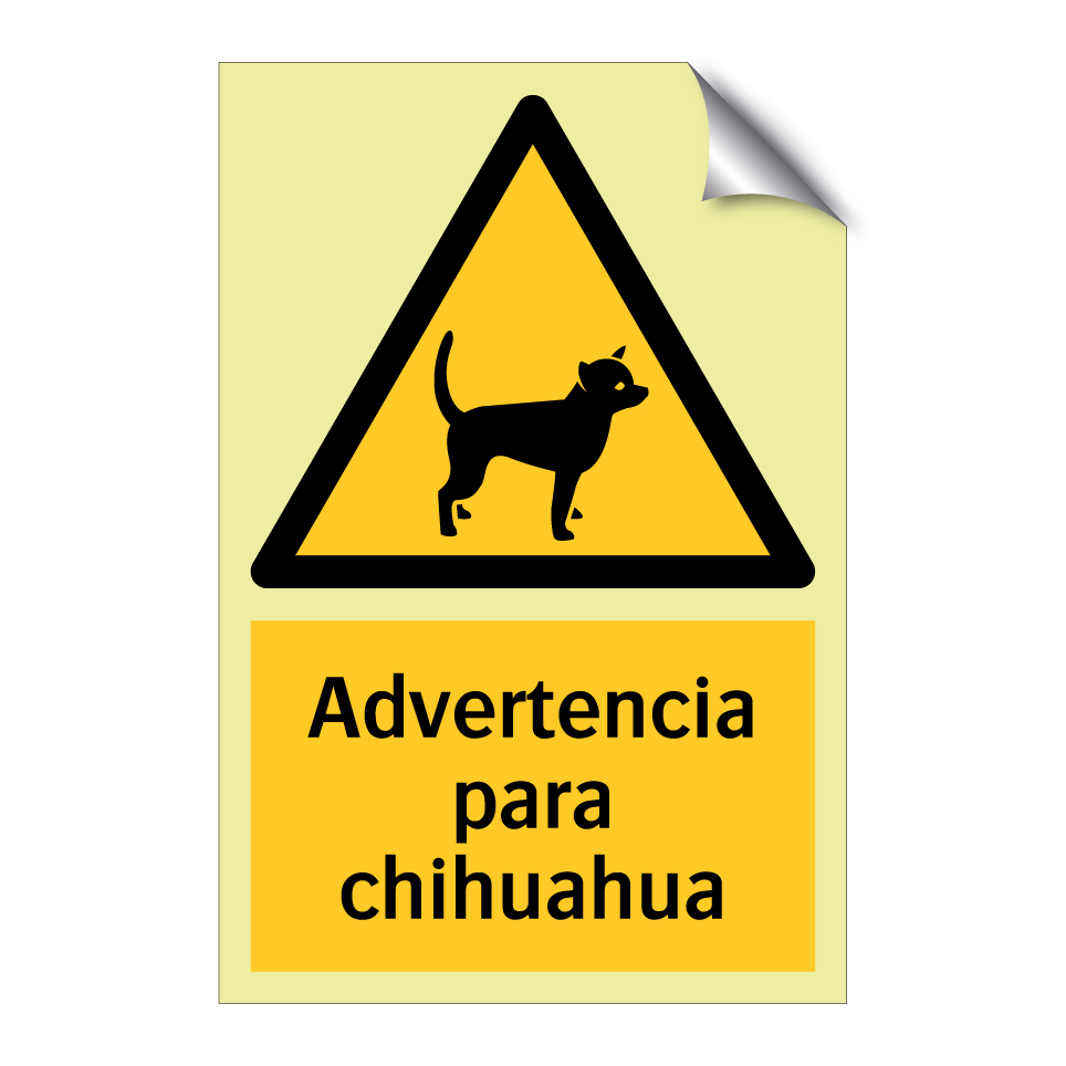 Advertencia para chihuahua