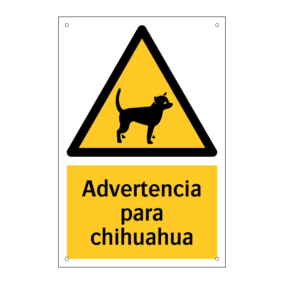 Advertencia para chihuahua