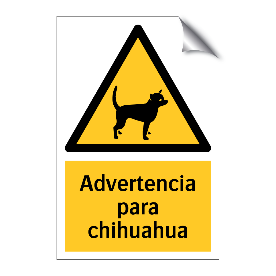 Advertencia para chihuahua