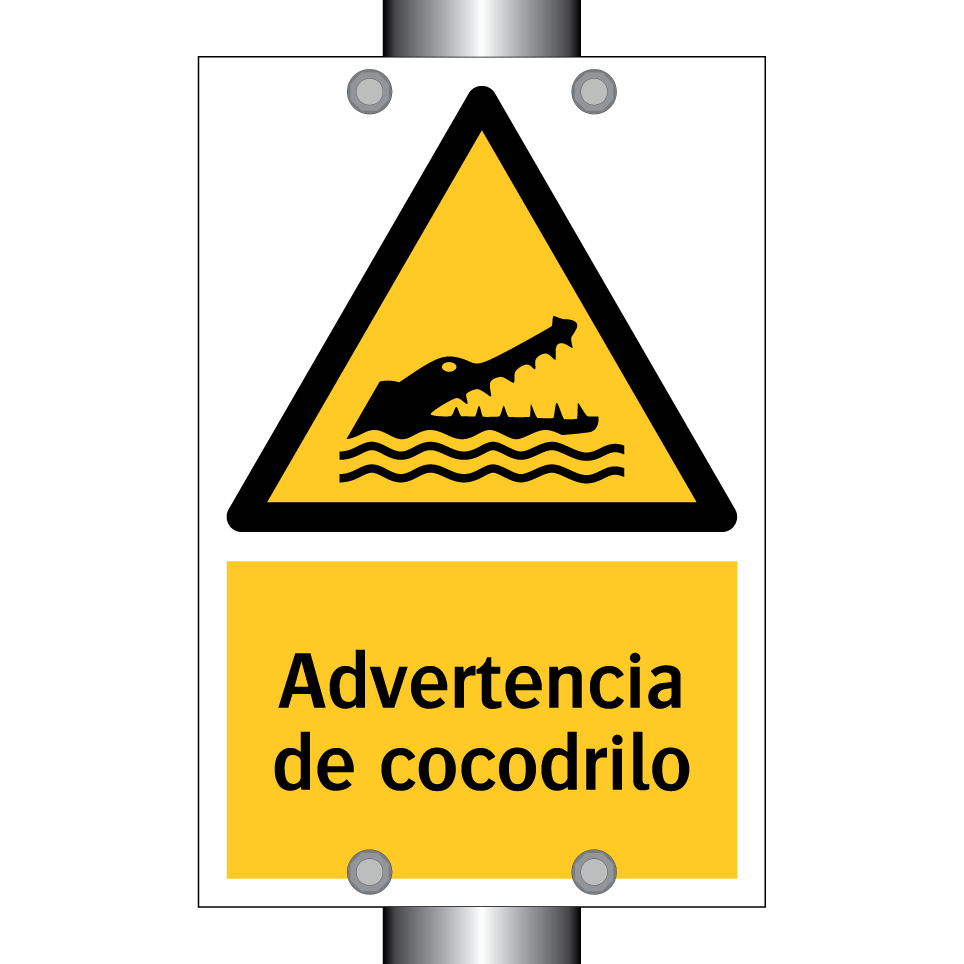 Advertencia de cocodrilo
