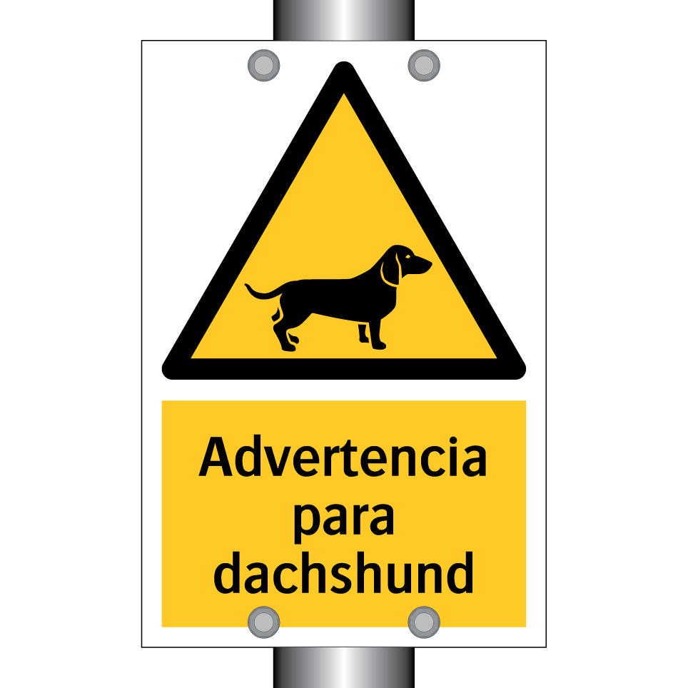 Advertencia para dachshund