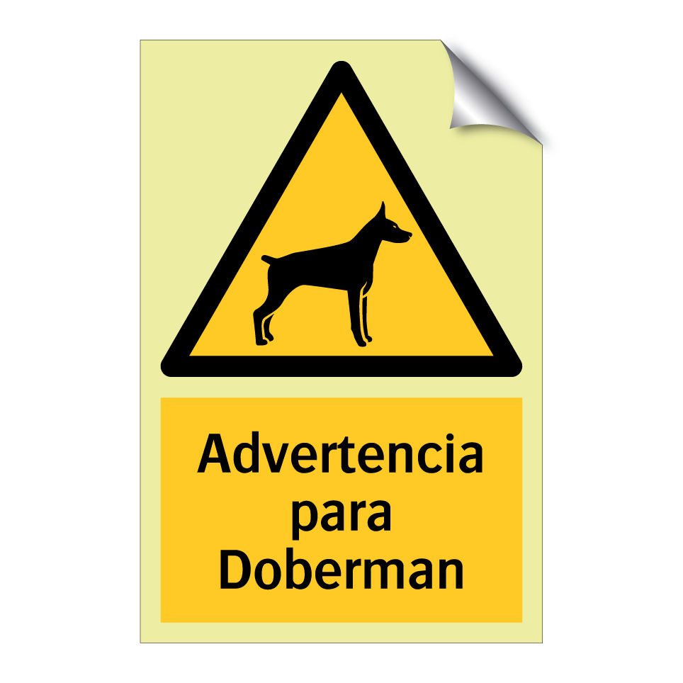 Advertencia para Doberman