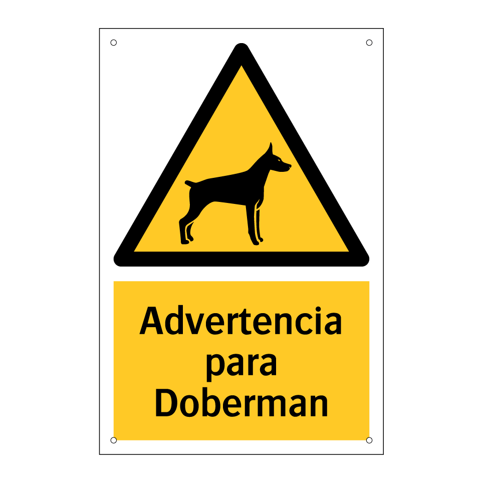 Advertencia para Doberman