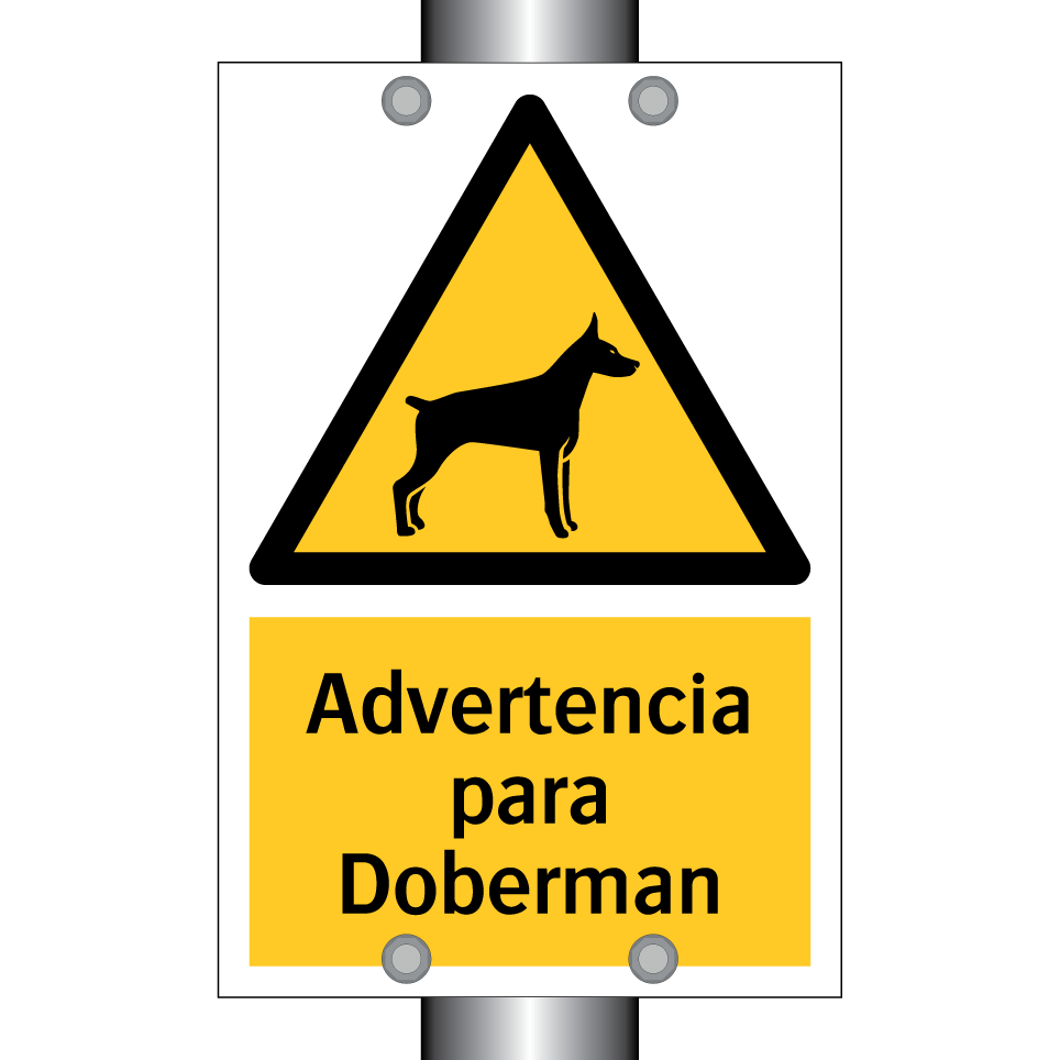 Advertencia para Doberman