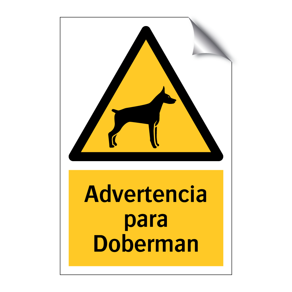 Advertencia para Doberman