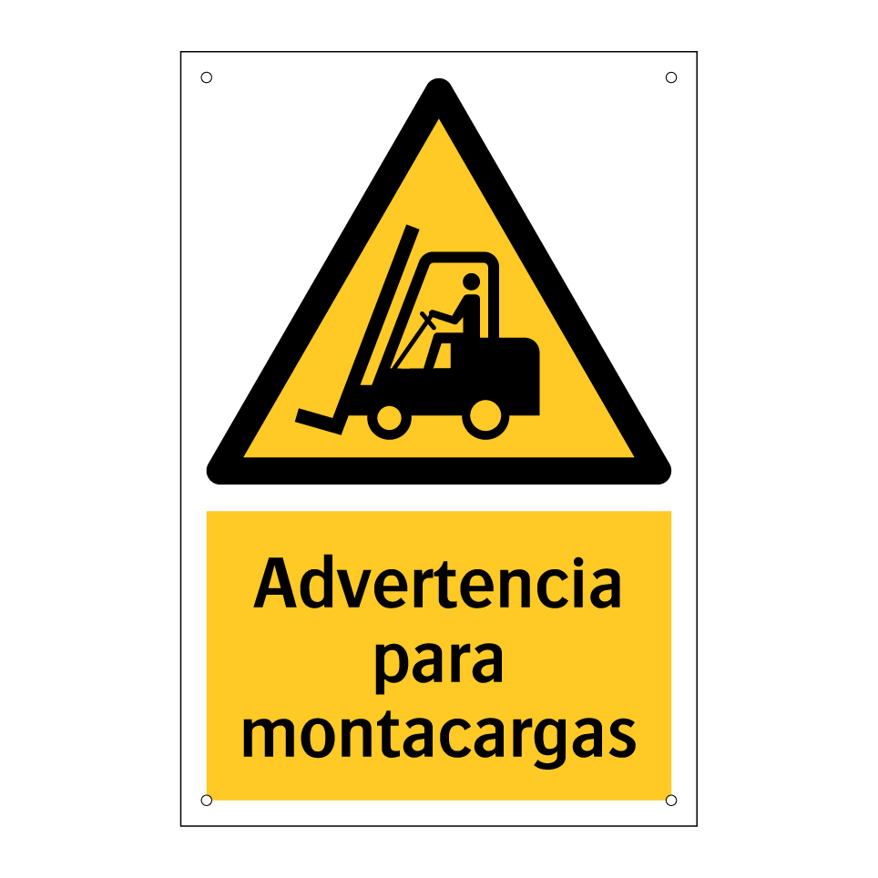 Advertencia para montacargas