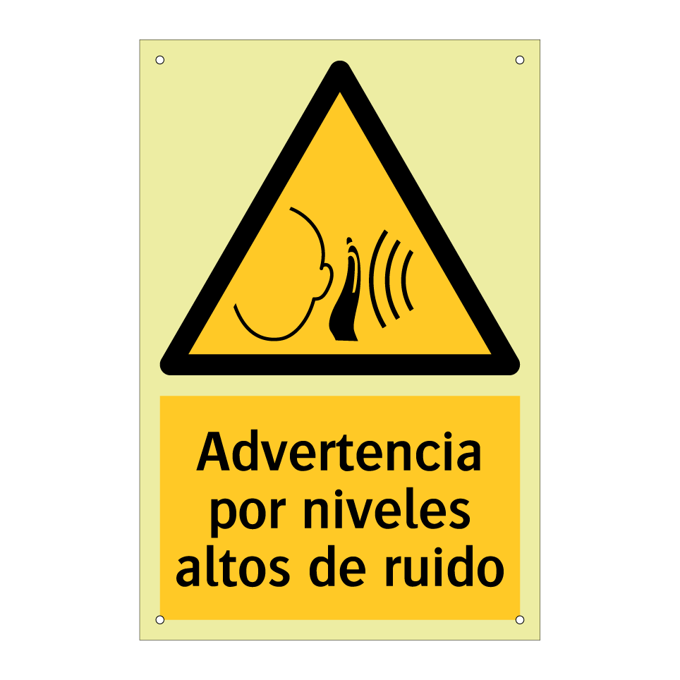 Advertencia por niveles altos de ruido