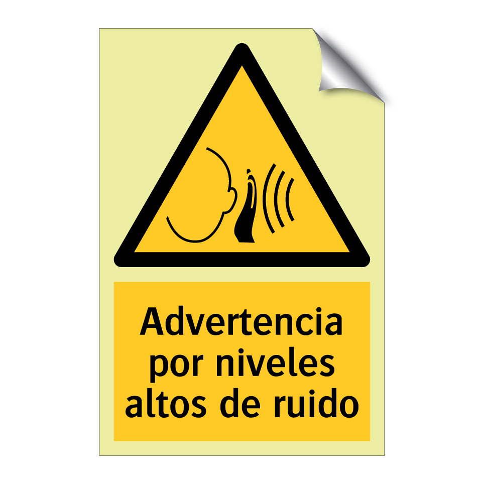 Advertencia por niveles altos de ruido