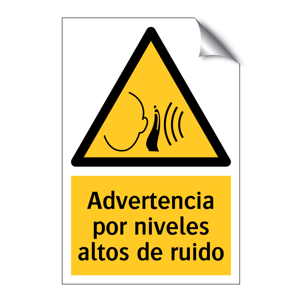 Advertencia por niveles altos de ruido
