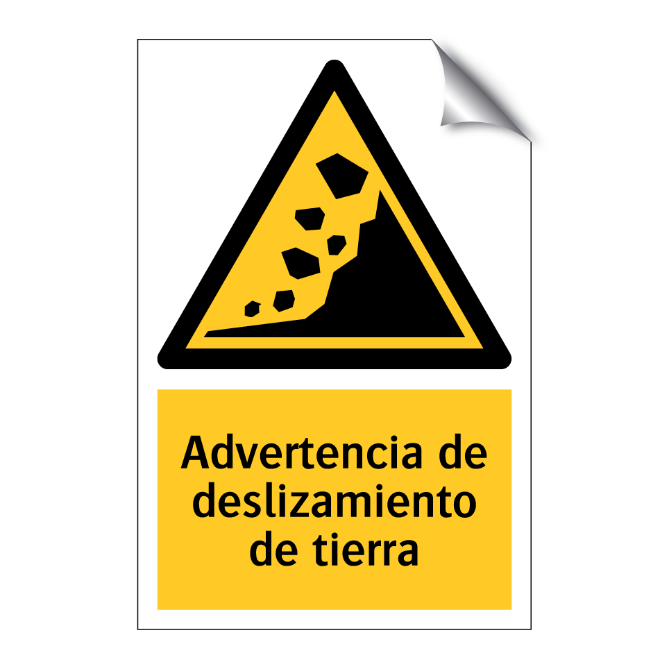 Advertencia de deslizamiento de tierra