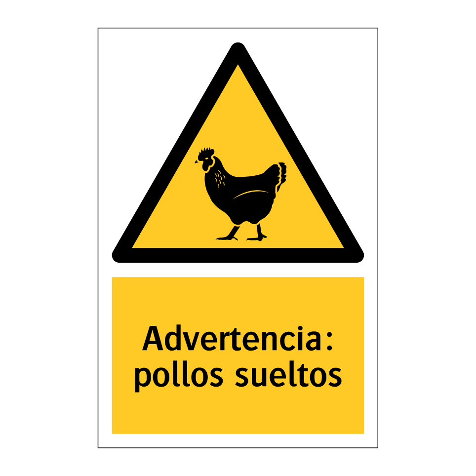 Advertencia: pollos sueltos