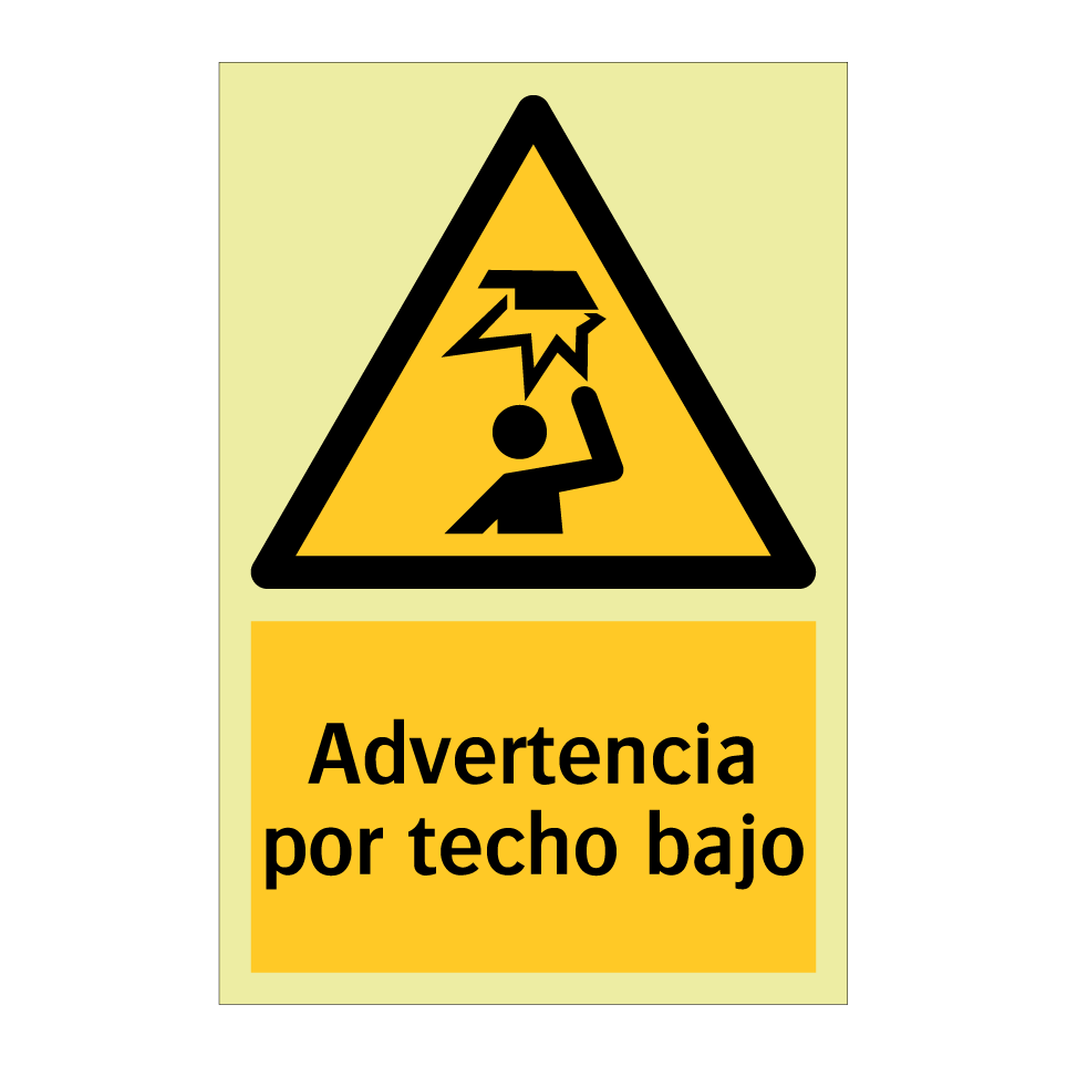Advertencia por techo bajo