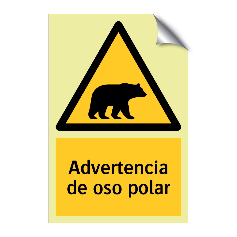 Advertencia de oso polar