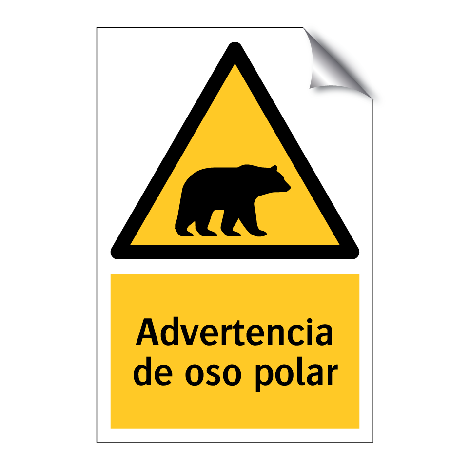Advertencia de oso polar