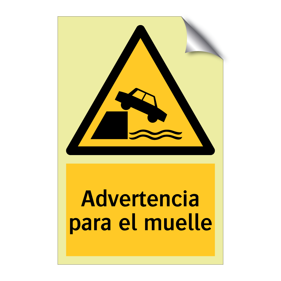 Advertencia para el muelle