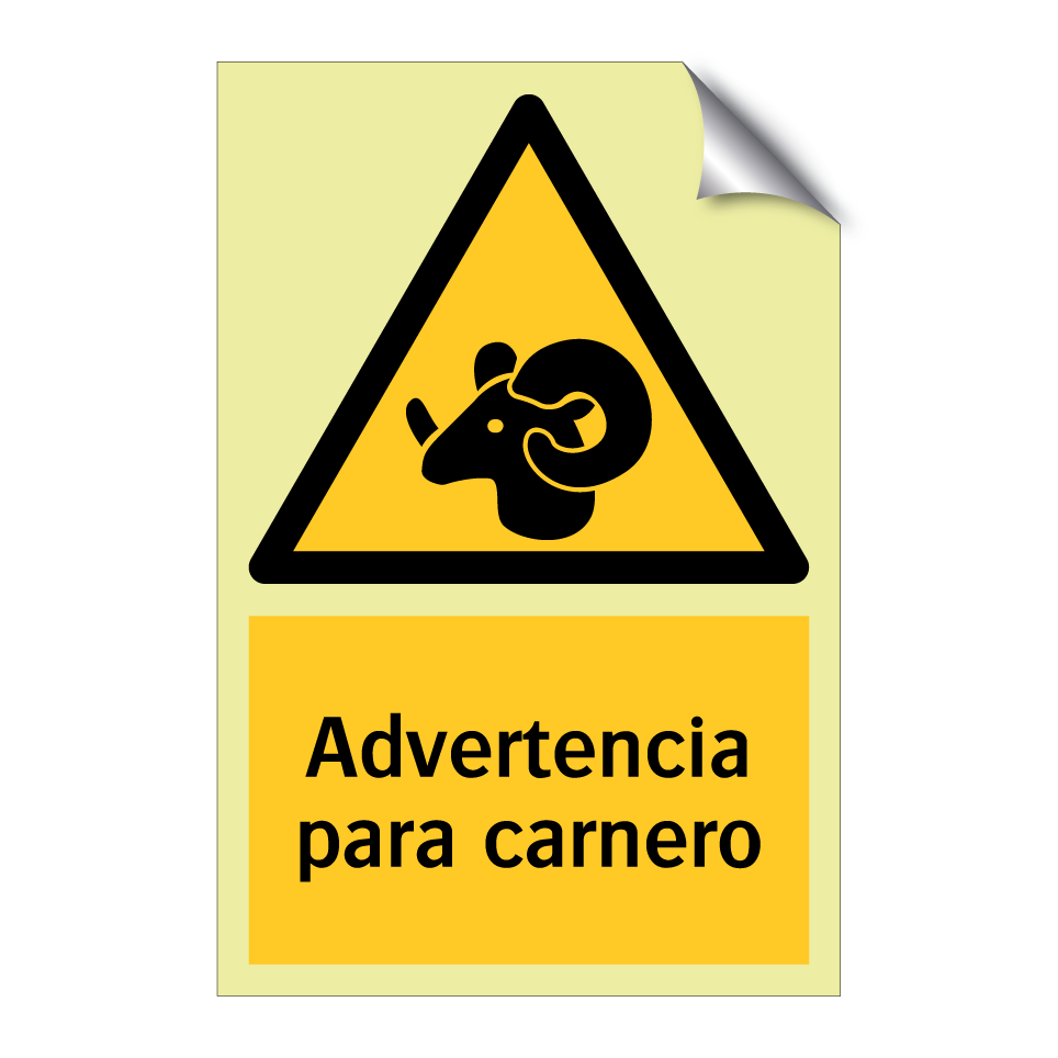 Advertencia para carnero