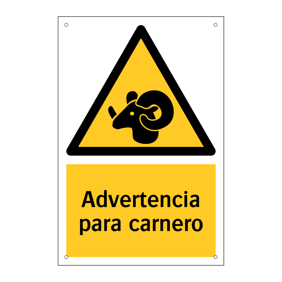 Advertencia para carnero
