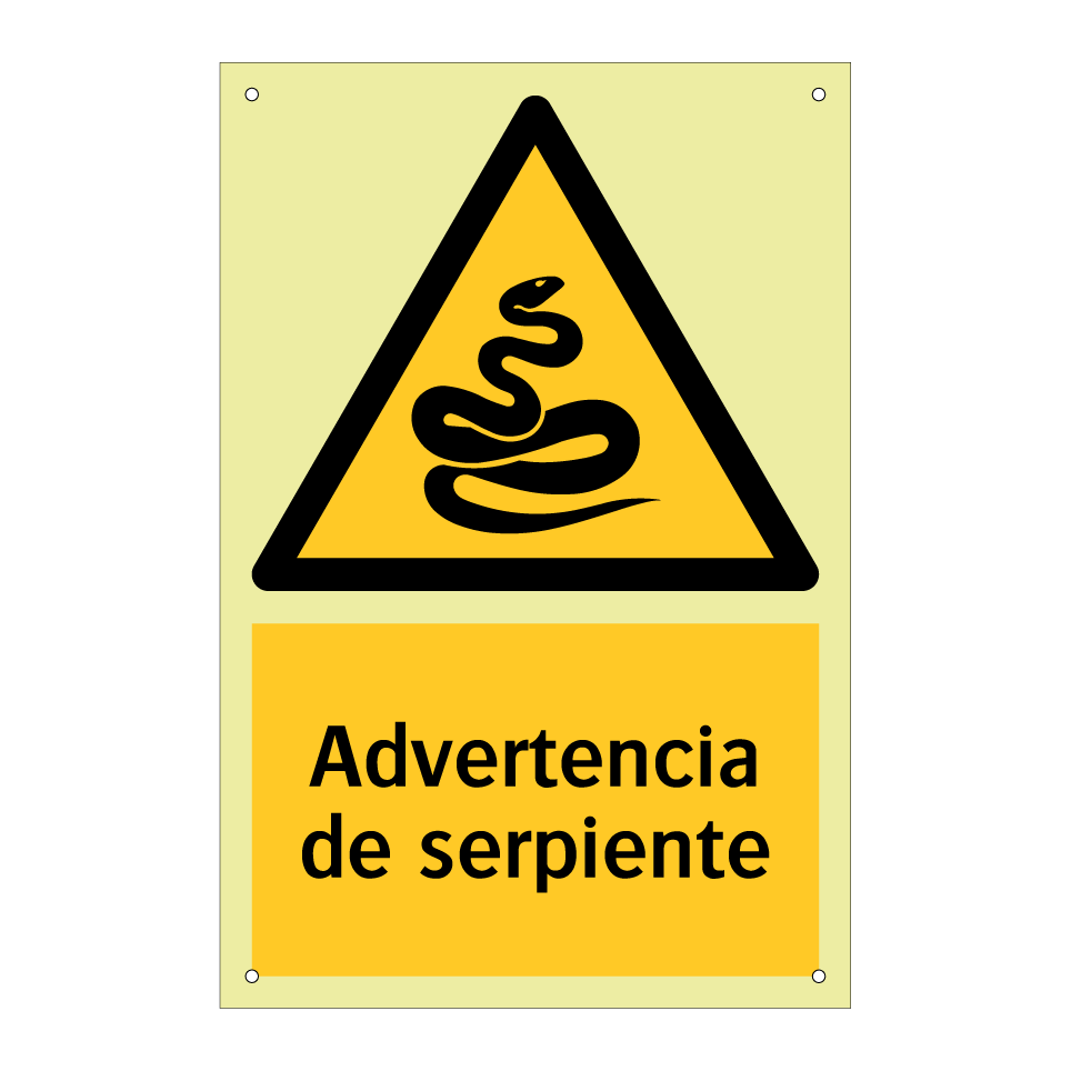 Advertencia de serpiente
