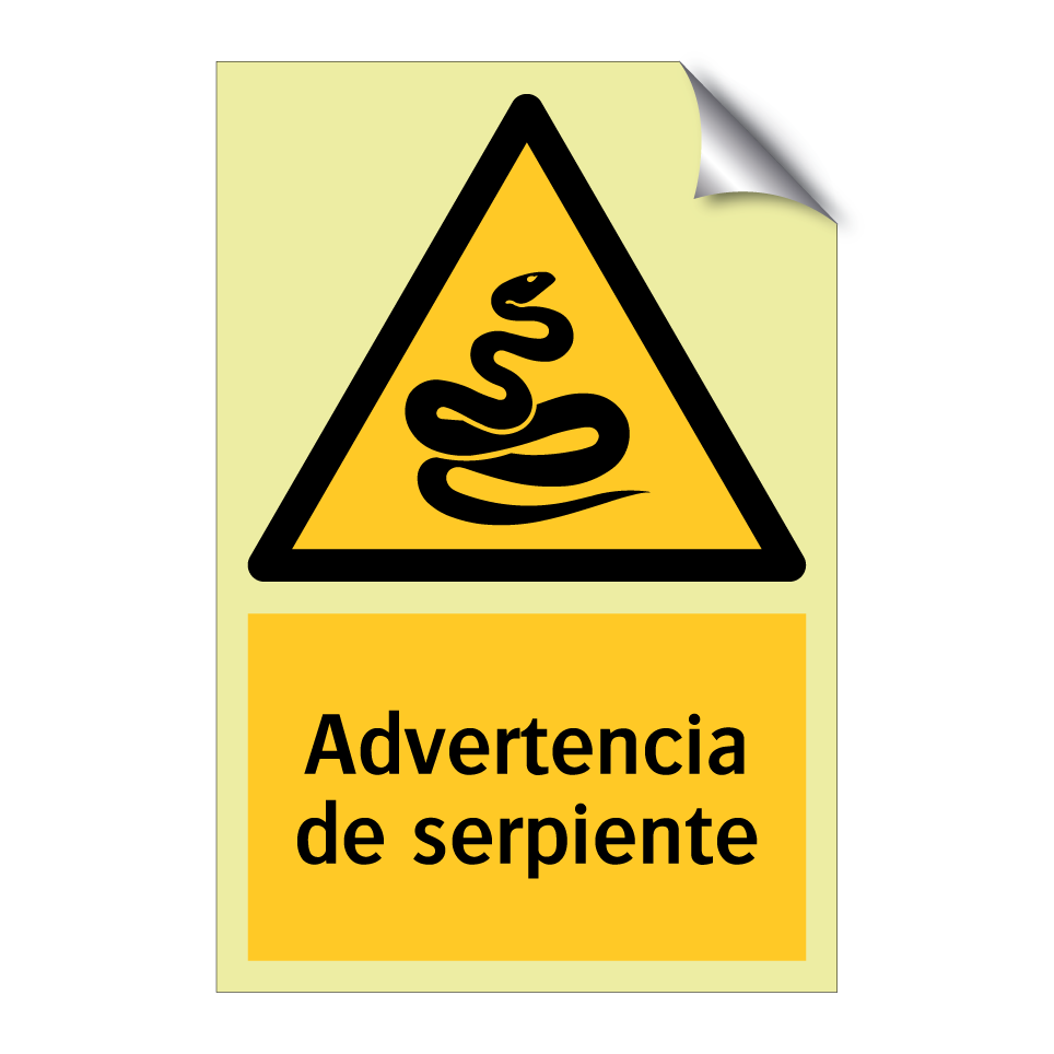 Advertencia de serpiente