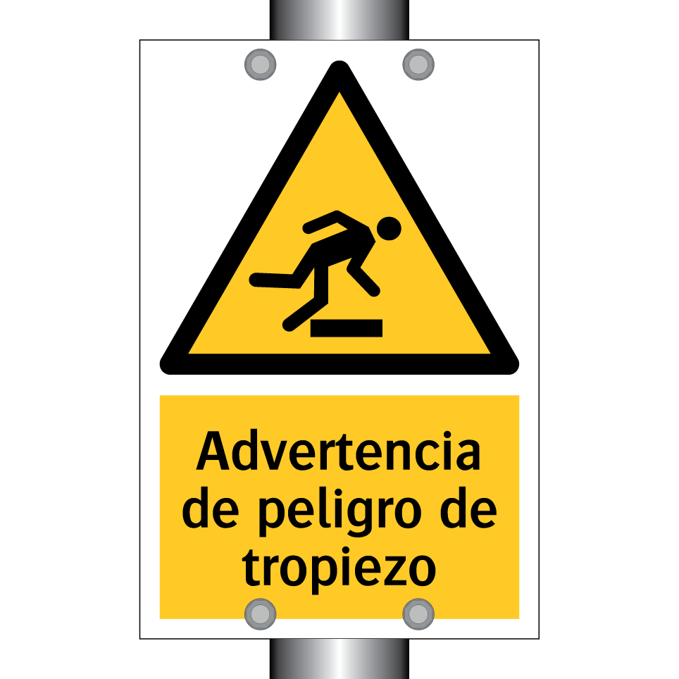 Advertencia de peligro de tropiezo