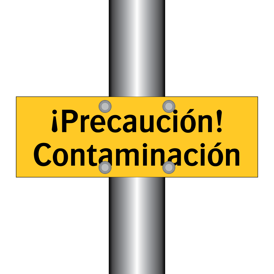 ¡Precaución! Contaminación