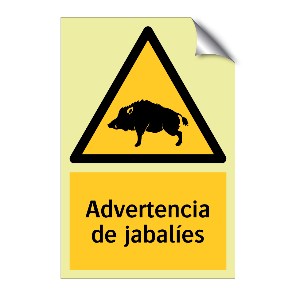 Advertencia de jabalíes
