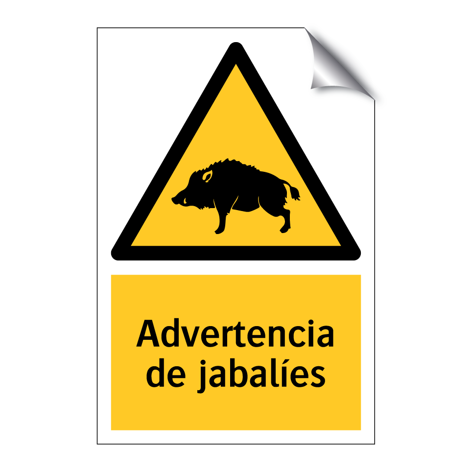 Advertencia de jabalíes