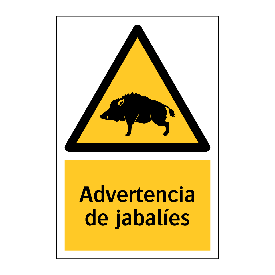 Advertencia de jabalíes