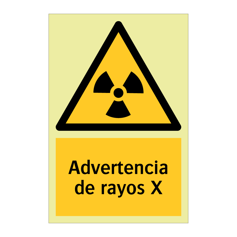 Advertencia de rayos X