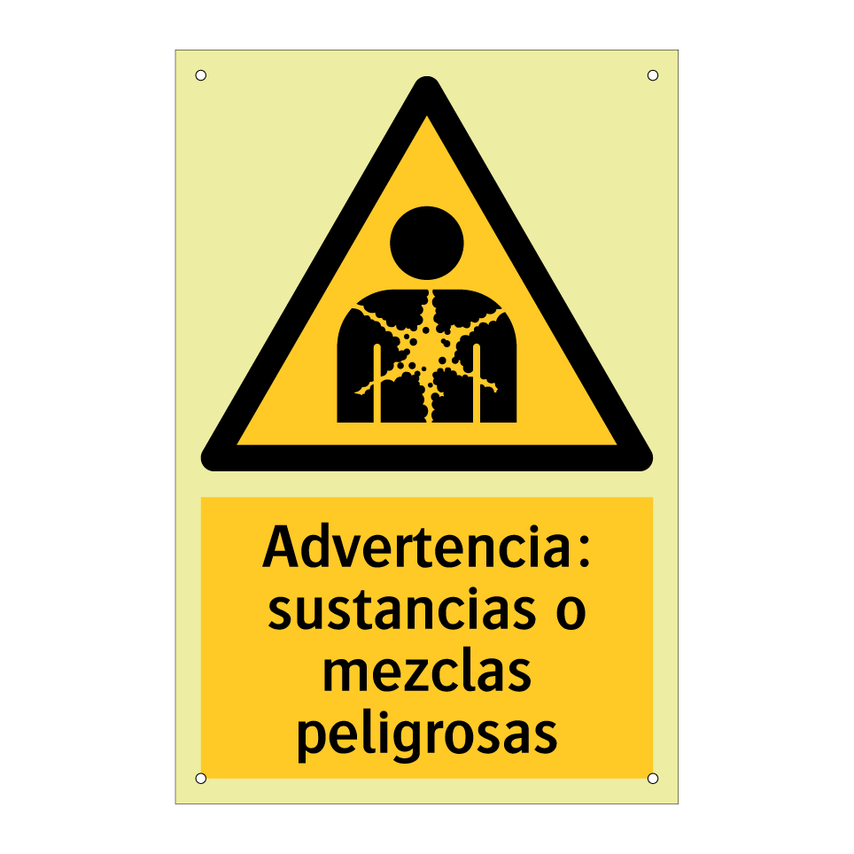 Advertencia: sustancias o mezclas peligrosas