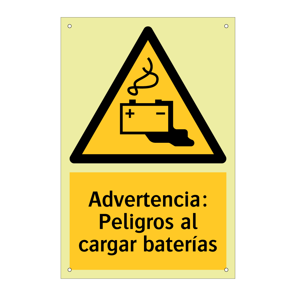 Advertencia: Peligros al cargar baterías