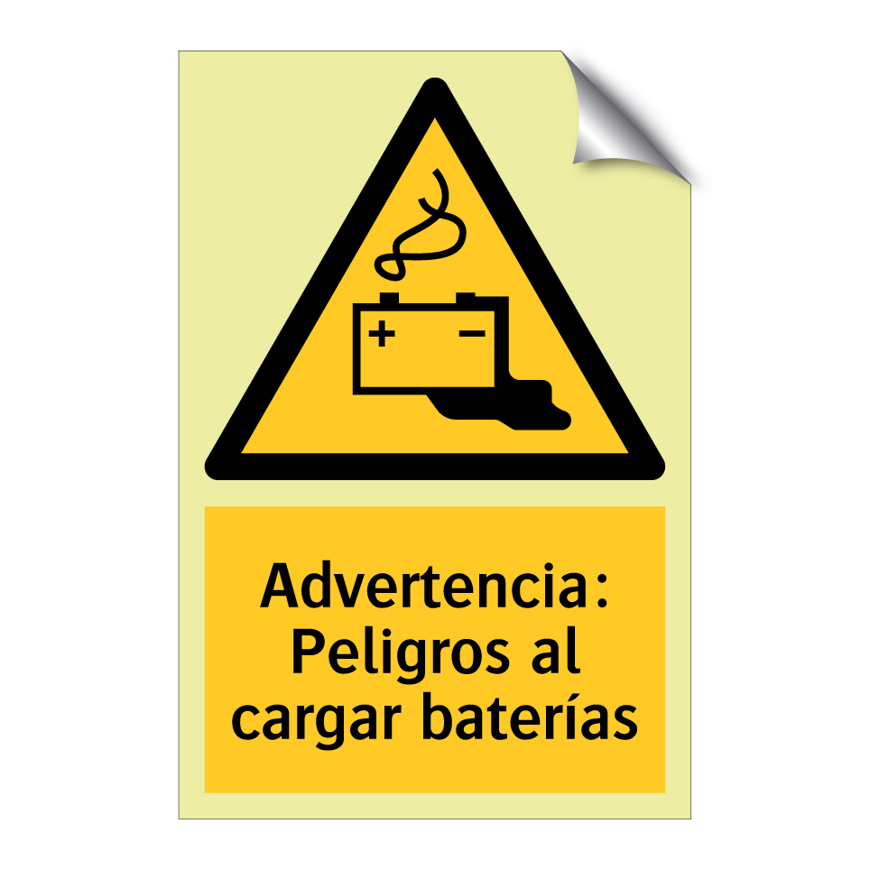 Advertencia: Peligros al cargar baterías
