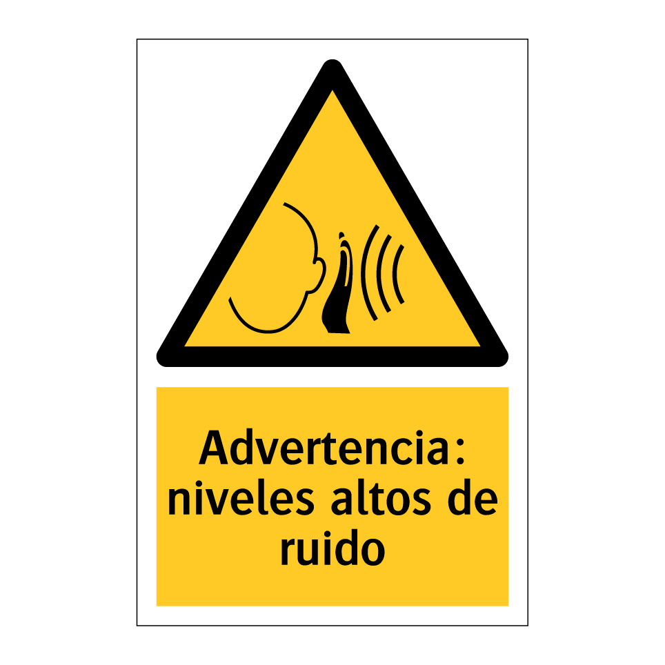 Advertencia: niveles altos de ruido