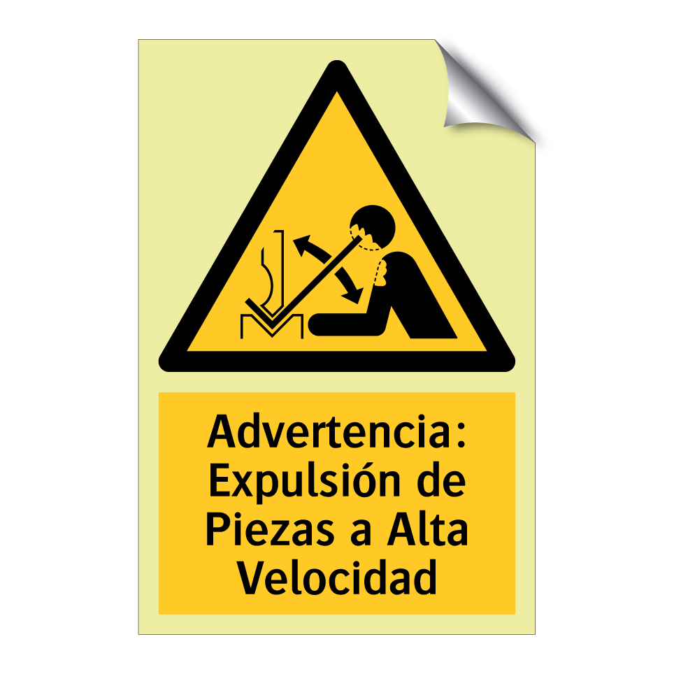 Advertencia: Expulsión de Piezas a Alta Velocidad