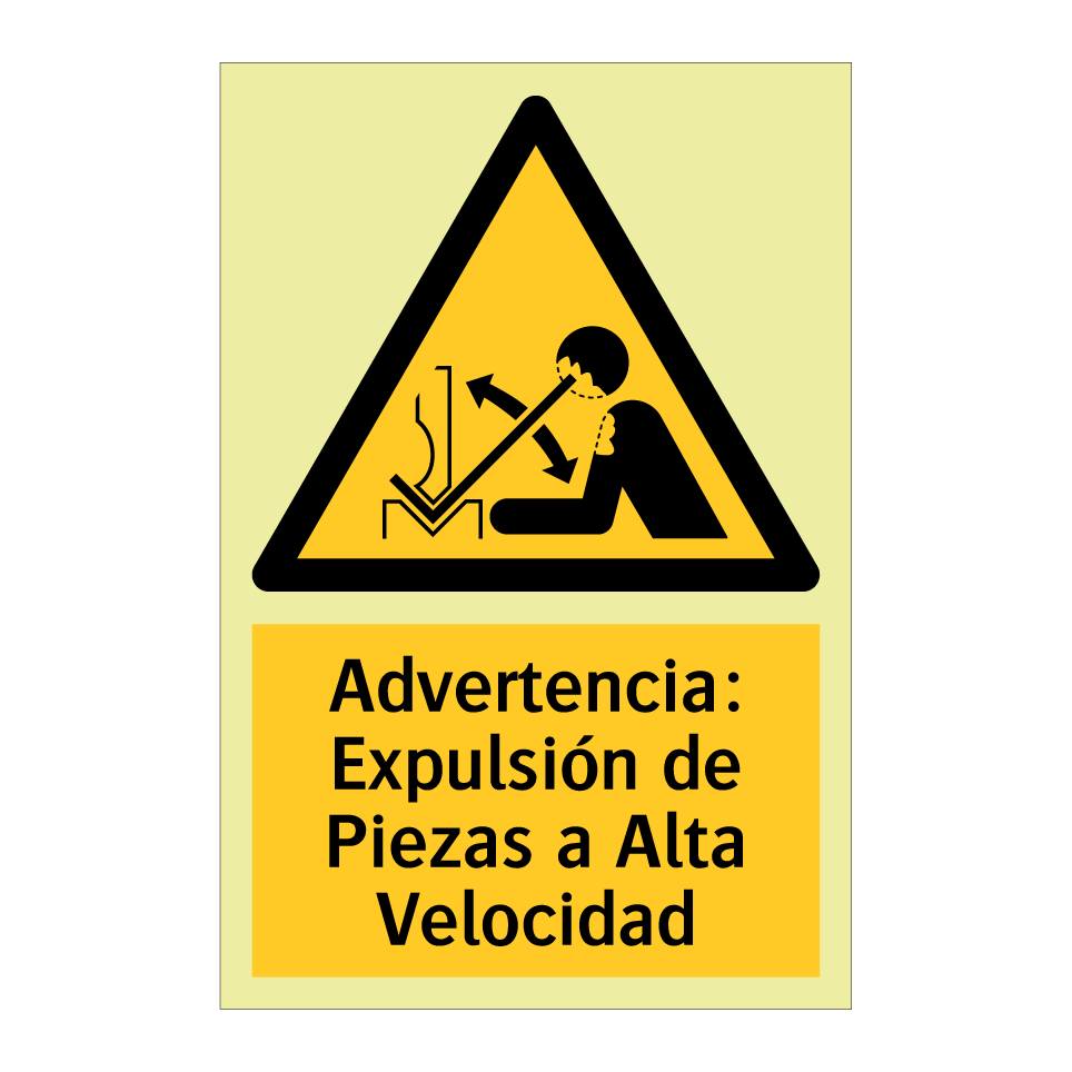 Advertencia: Expulsión de Piezas a Alta Velocidad