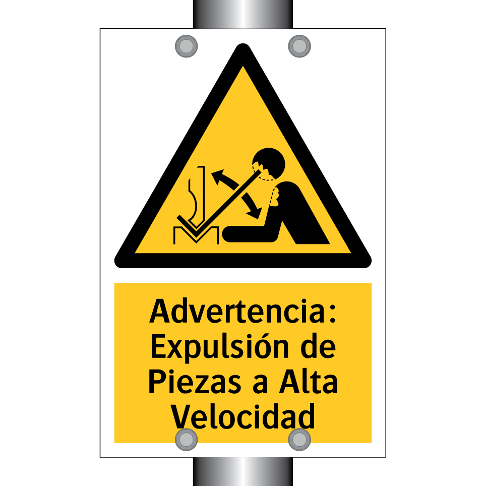 Advertencia: Expulsión de Piezas a Alta Velocidad