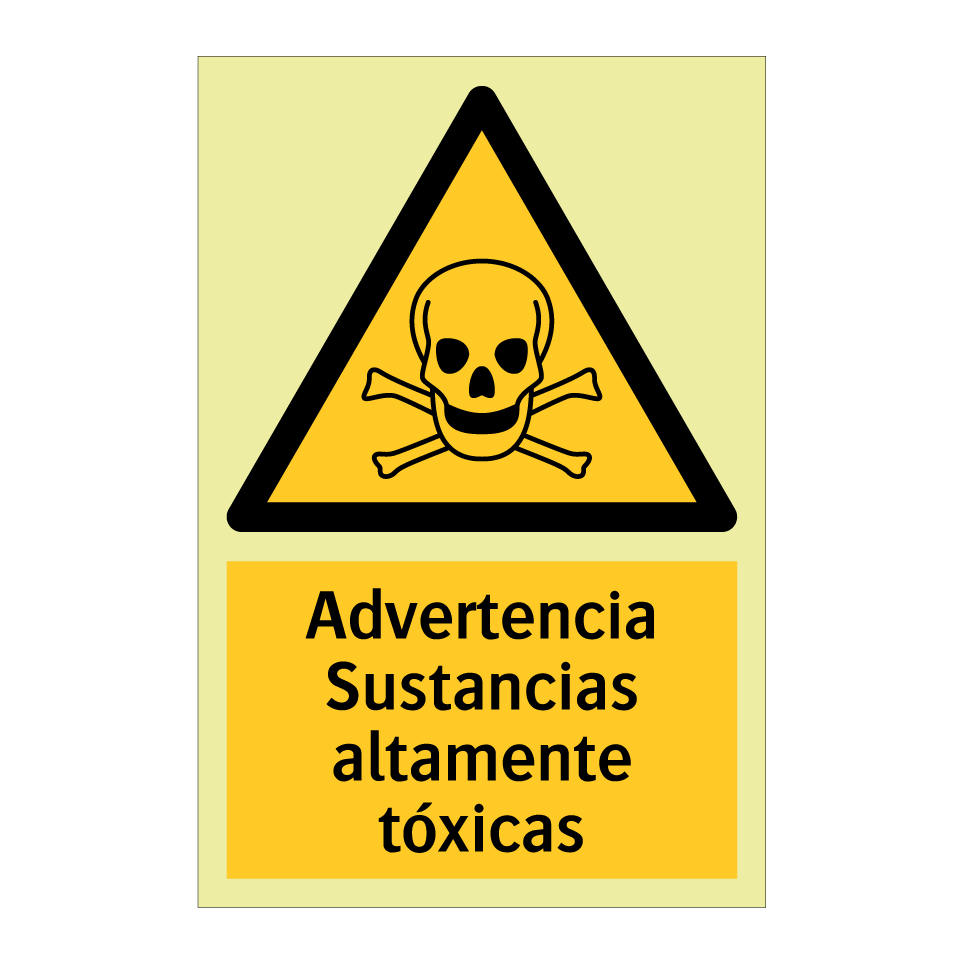 Advertencia Sustancias altamente tóxicas